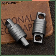 ASTVLWU Titanium Alloy Keychain, 360° Rotatable Ultra-light Brass Keychain,  Portable EDC Keyring Ou