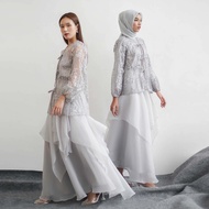 OFFICIAL CROI - Ayunda Maxi Skirt in Silver (Skirt Only) Organza maxi skirt/ Maxi skirt/ Organza ski