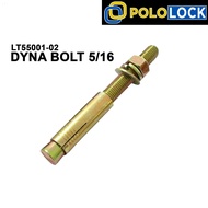 POLOLOCK Concrete Anchor Expansion Dyna Bolt 5/16"  [SOLD PER PIECE] Dyna bolt Expansion Bolt Anchor