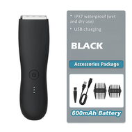 Body Hair Trimmer for Men Electric Shaver for Pubic Hair Chest Legs & Bikini Waterproof & Rechargeab