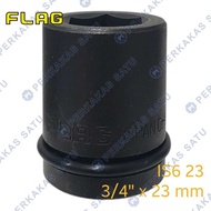 MATA HEAVY IMPACT SOCKET BIT 3/ 4" X 23MM FLAG JAPAN IMPACT SOCKET SHOCK 3/4 DRV X 23 MM