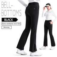 Pgm กอล์ฟผู้หญิงกางเกงตรงเอวสูงกางเกงลำลองสุภาพสตรีแยกกางเกงกอล์ฟบานยืดหยุ่นบางกอล์ฟเทนนิสกางเกงวอร์