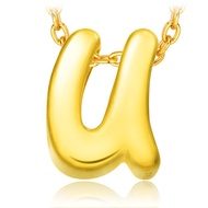 CHOW TAI FOOK 999 Pure Gold Pendant - Alphabet U R16239