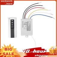 3 Way on/OFF 220V Wireless Remote Control Switch for Lamp Light Smart Home Remote Control Switch Rec