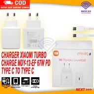 XIAOMI 67W PD TURBO CHARGE MDY12EF TYPE C TO TYPE C CHARGER