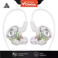 QKZ AK6-Ultra Earphones Professional Dynamic In-Ear Phone Monitoring Wired Control with Mic Sports R