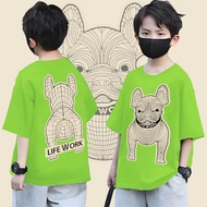 สินค้าใหม่ Life Work Kid T-shirt เสื้อผ้าเด็ก พิมพ์ผ้าฝ้าย มีสไตล์และสะดวกสบาย