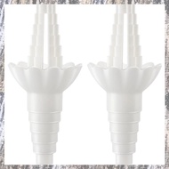 [Z F L U] 2 Pack Universal Bottle Emptying Kit Reusable Bottle Funnel Adapter Soap, Shampoo, Lotion,