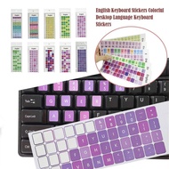 Desktop Computer Keyboard Sticker Decoration English Macaron Color Stickers Sticker Keyboard P8K7