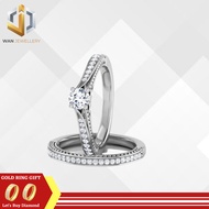 cincin berlian asli emas 750 berlian eropa d022