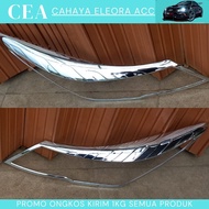 AKSESORIS WULING CORTEZ GARNISH DEPAN CHROME / LIST GARNISH LAMPU MOBIL WULING CORTEZ - LIST CHROME