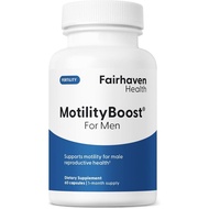 Fairhaven Health MotilityBoost for Men | Prenatal Male Fertility Supplement for Motility Strength | 