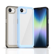 For iphone 17e Case For iphone 17e 16e Cover Hard Translucent Soft Frame Clear Back Phone Case For i