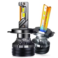 K7C H7 LED 600000LM ไฟหน้า Canbus H1 H4 H11 9012 HIR2 H8 H9 9005 9006 HB3 HB4 กำลังสูง 3 ท่อทองแดง 6