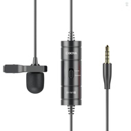 hilisg) BOYA BY-M1S Upgraded Lavalier Microphone Omni-directional Condenser Lapel Mic 3.5mm TRRS Plug 6M Long Cable No Need Battery for Smartphone Camera Camcorder Audio Recorder P