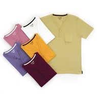 ★CROCODILE OFFICIAL STORE★MENS FULL COTTON HENLEY T SHIRT