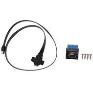 USB 3.1 Type C Front Panel Header Extension Cable 50 cm USB 3.1 Type E to USB 3.1 Type C CableGen 2 