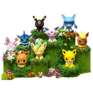 Original Pokemon Eevee Evolution Figure Set Espeon Umbreon Sylveon Leafeon Glaceon Figure Gift For B