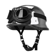 Hot Selling Chrome Plating Retro WW2 German Helm Cool Half Face Casque Men Electric Bike Vintage Hel
