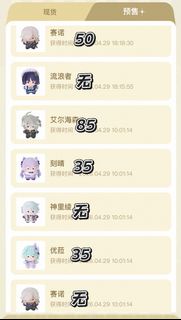 原神 璀夜華宴Q版公仔