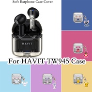 【imamura】For HAVIT TW945 Case Cartoon Creative Patterns for HAVIT TW945 Casing Soft Earphone Case Cover