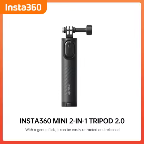Insta360 New Mini 2 in 1 Tripod 2.0 Selfie Stick Monopod Grip For Insta 360 X4 X3 Ace Pro 2 GO 3S Go