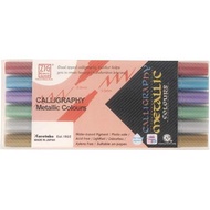 Kuretake Water-based pen ZIG MS Calligraphy Metallic Colors 6 MS-8400/6V