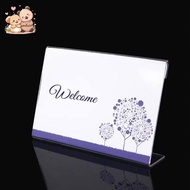 30Pcs Mini Acrylic Sign Holder L Shape Sign Holders Clear Sign Stand Card Holder