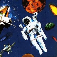 CONCORD WALLCOVERINGS Wallpaper Border Kids Pattern Astronauts in Space Planets Spaceship for Kid's