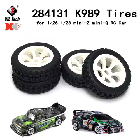 100% Wltoys XK K989-49 K989-53 Wheel Rim Hub with Tire Tyre for 284131 K969 K979 K989 K999 P929 P939