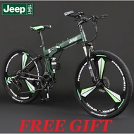 Jeep 24 & 26 Inch Folding Bike MTB Basikal Lipat Mountain Bike rim/3 spoke/10 spoke (J02)