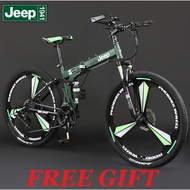 Jeep 24 &amp; 26 Inch Folding Bike MTB Basikal Lipat Mountain Bike rim/3 spoke/10 spoke (J02)