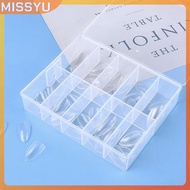 MISSYU Nail Art Storage Case Rhinestone Gems Accessories Clear Plastic Empty Container MISSYU