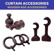 KAYU Reneos Wooden Curtain Rod Accessories/Curtain Rod/Wooden Curtain Rod/Wooden Curtain Rod 28mm