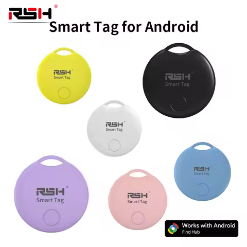 RSH Smart GPS Tracker for Android Google Certified Tag for Google's Find Hub App Global Locator for 