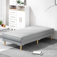 HY-# Balcony Sofa Bed Fabric Side Bed Widened Stitching Bed Bedroom Single Bed Rental Dual-Use Chaise Longue Sofa Collap