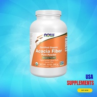 USA Supplements | NOW Foods, Certified Organic Acacia Fiber Pure Powder ( Intestinal Health )