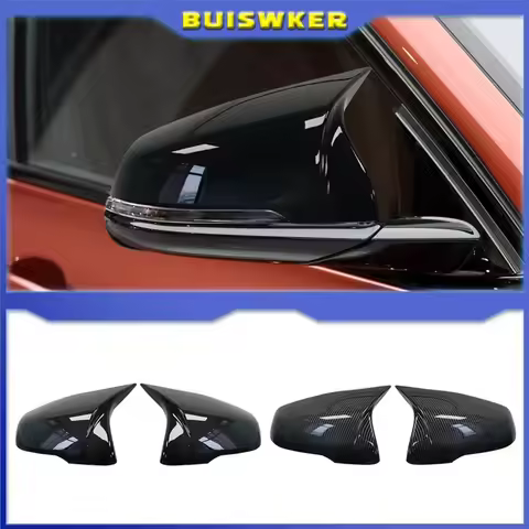 2pcs Glossy Black Side Wing modified Rearview Mirror Cover caps For BMW X1 F48 X2 F39 Z4 G29 2GT F45