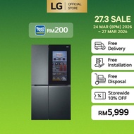 655L Side by Side Fridge in Matte Black Finish