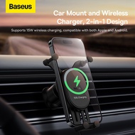 Baseus Car Phone Holder Gravity Auto Restorable in Car Air Vent Silicone Stand For iPhone 14 Xiaomi