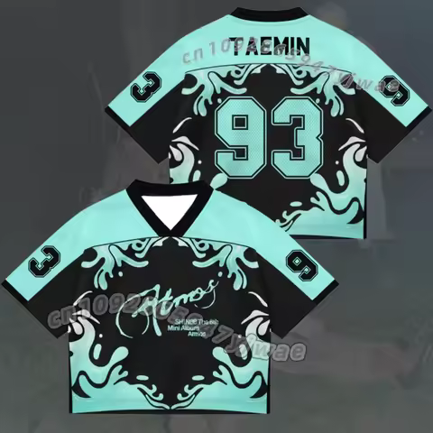 T-Shirts for Women Midnight Thoughts Shinee Atmos Album Concert Tour Mix Mesh Jersey TAEMIN Fans Gif