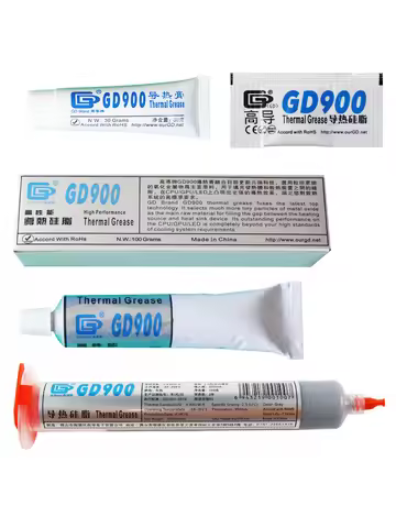 Net Weight 0.5/30/10 Grams GD900 Gray Thermal Conductive Grease Paste Plaster Heat Sink Compounds fo