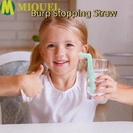 MIQUELZA 5 Pieces Belch Stopper Straw, Reusable PP Hiccup Straw, Useful L-Shaped Universal Effective
