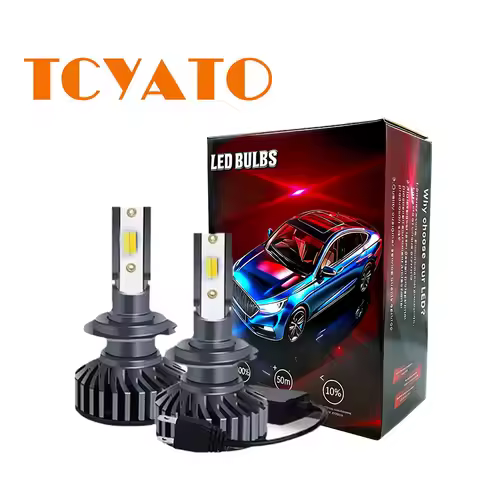 TCYATO 3 Colors Canbus Lampada H4 H7 LED Car Headlight 100000LM 6000K 8000K