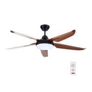 พัดลมโคมไฟ LED CARINI CN552 สีดำ/น้ำตาล 52 นิ้ว 5 ใบพัด 24 วัตต์ DAYLIGHT/COOLWHITE/WARMWHITE (11857
