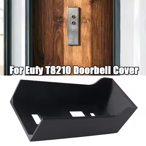 Ring Covers For Eufy T8210 Doorbell Anti-Glare Sun Protection Protector Cover Black Steel Doorbell P