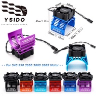 YSIDO 3010 30mm 25000RPM Cooling Fan w/ Heatsink Bracket for Wltoys Traxxas Axial RC Car 540 550 365