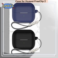 for Huawei FreeClip 2 Protective Case Nylon Lanyard Soft Cover Shells Washable Housing Anti Dust Sle
