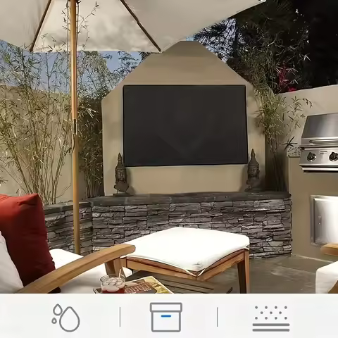1PC outdoor TV cover, dust-proof and UV-resistant, made of durable Oxford fabric