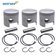 688-11636 Piston Kit 688-11605 Piston Ring +050 For Yamaha Outboard Motor 2T 75HP 85HP 90HP Parsun T